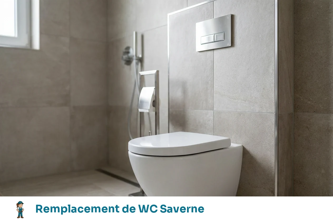 Remplacement de WC à Saverne