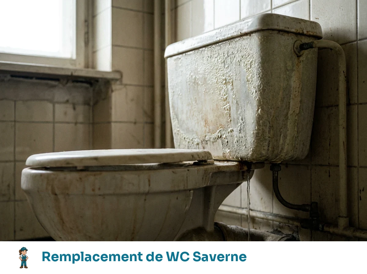 Remplacement de WC à Saverne