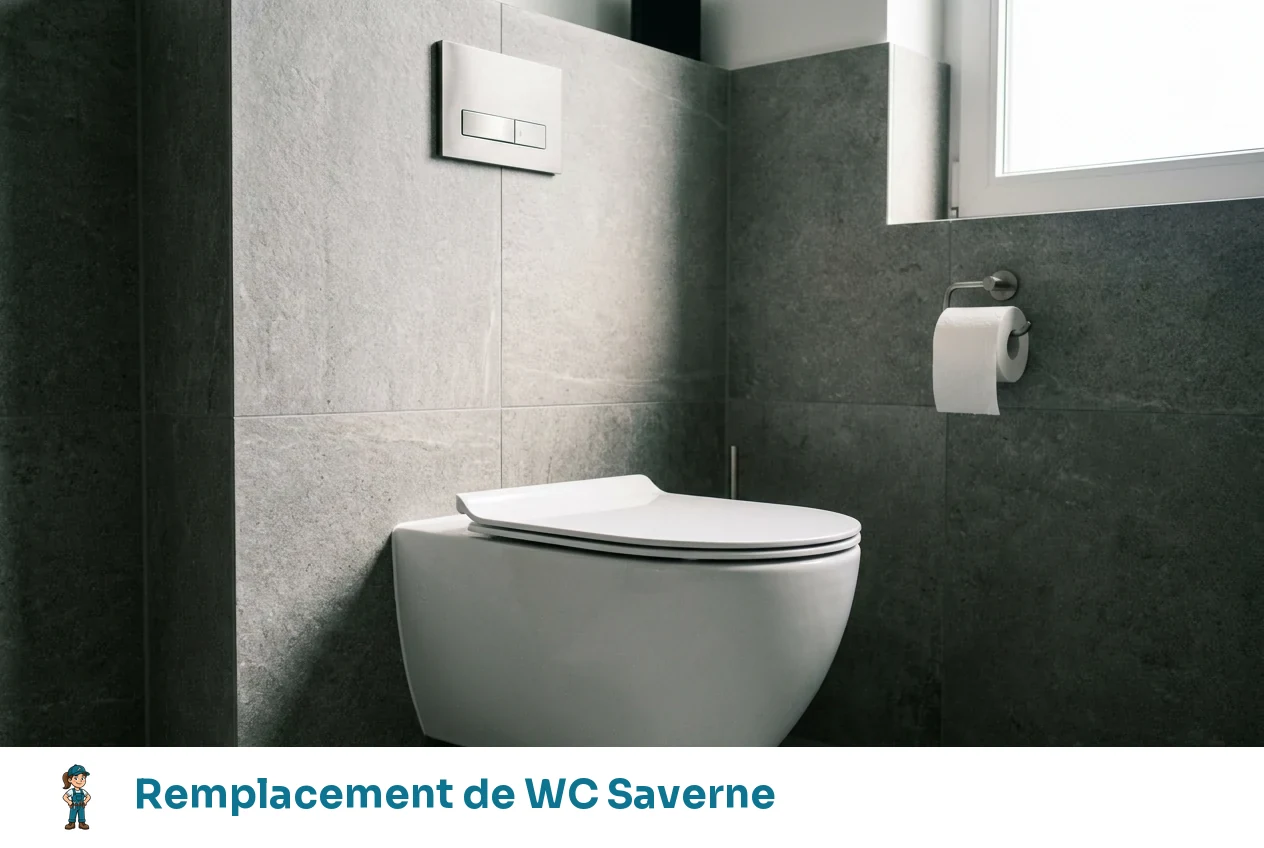 Remplacement de WC à Saverne