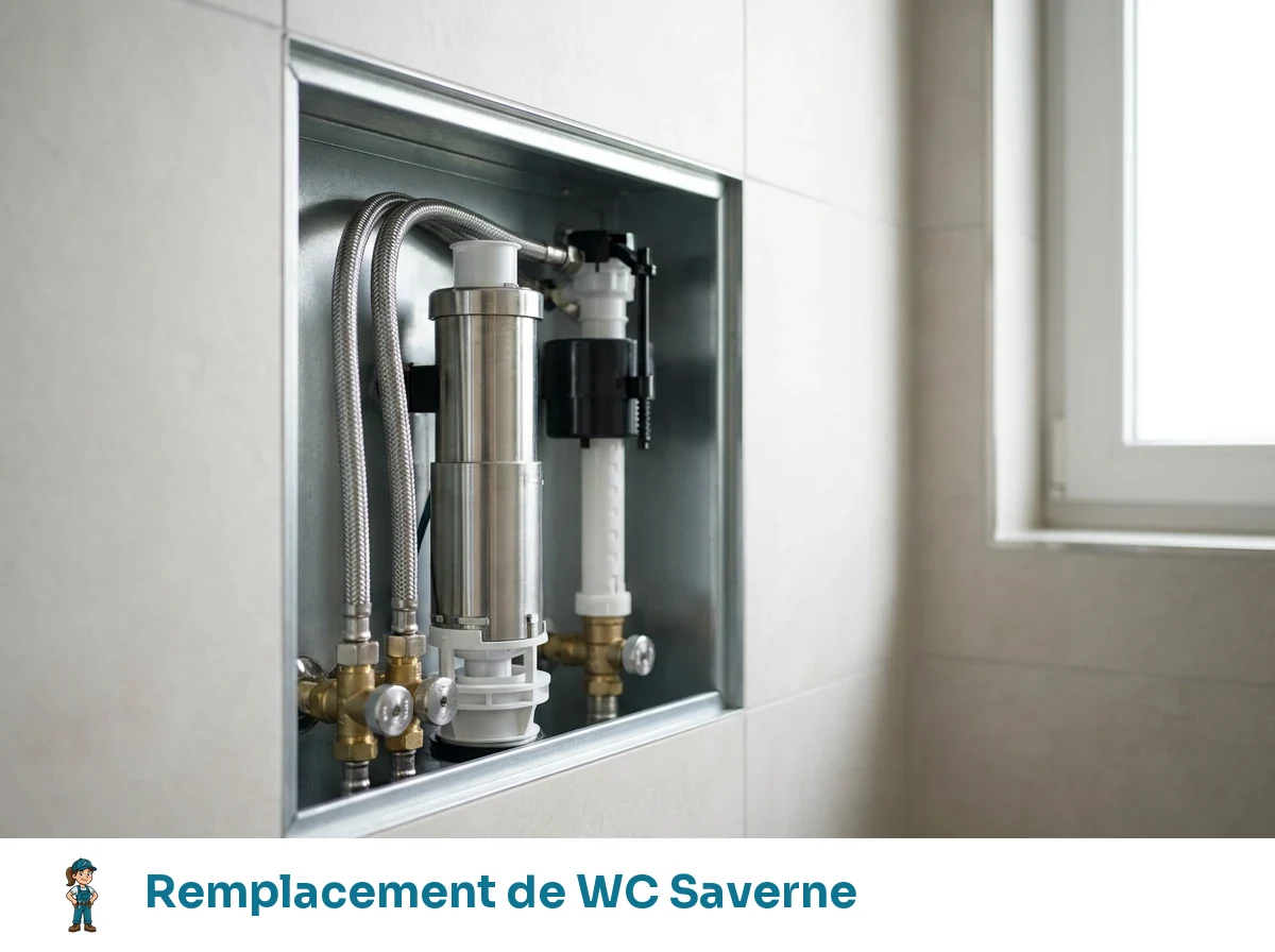 Remplacement de WC à Saverne